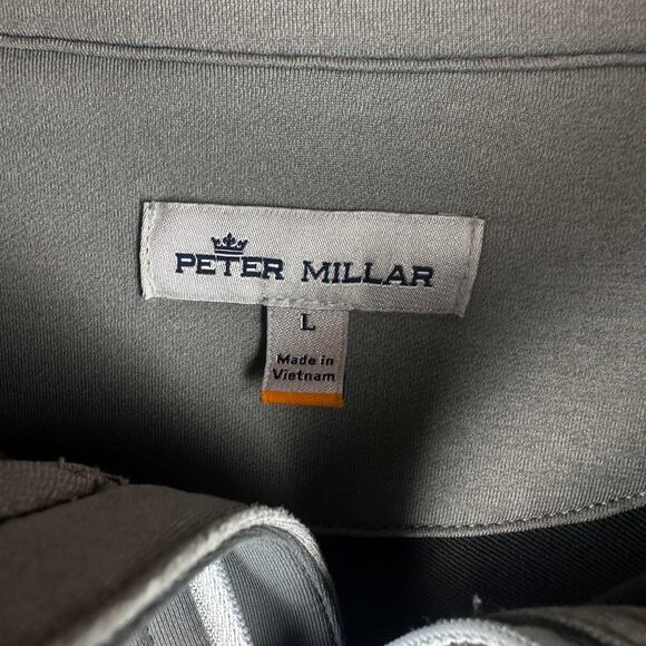 Peter Millar Summer Comfort  x NJGA Men's Size L 1/4 Zip Quarter Zip Long Sleeve - Picture 7 of 10
